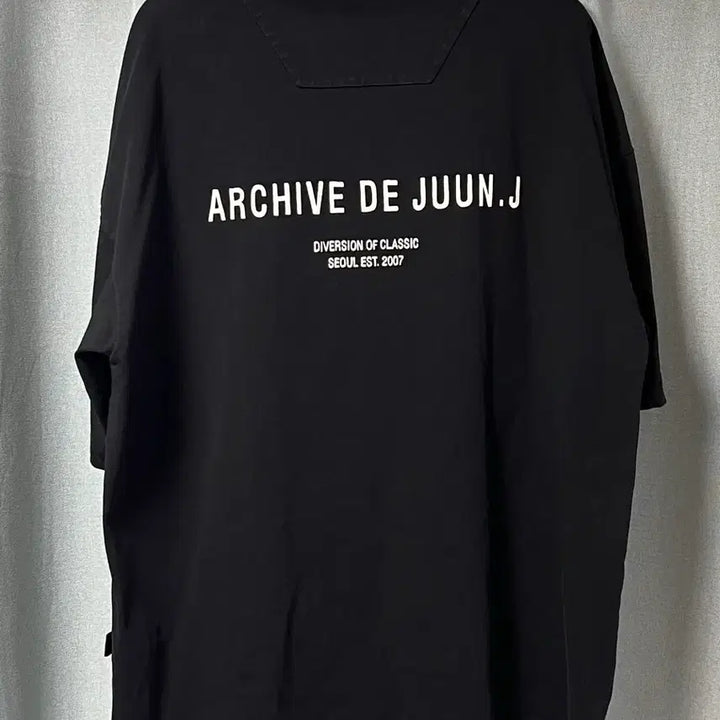 [BUNJANG] Juun.J ARCHIVE Basic Semi Oversized Short Sleeve T-Shirt Black XL / [XL] 준지 ARCHIVE 베이직 세미오버핏 숏슬리브 - 블랙