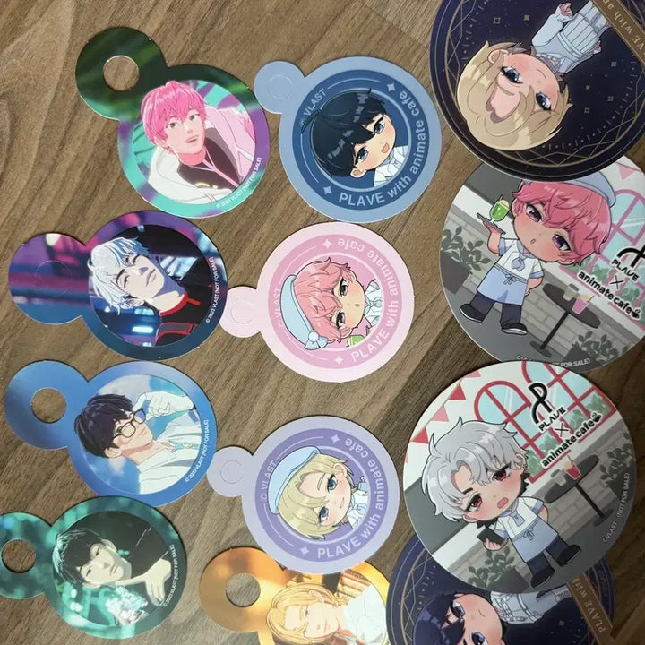 [BUNJANG] PLAVE Aniplex Animate Collaboration Beverage Straw Charm Cup Coaster / 플레이브 애니플러스 애니메이트 콜라보 음료 빨대 걸이 컵 코스터 특전