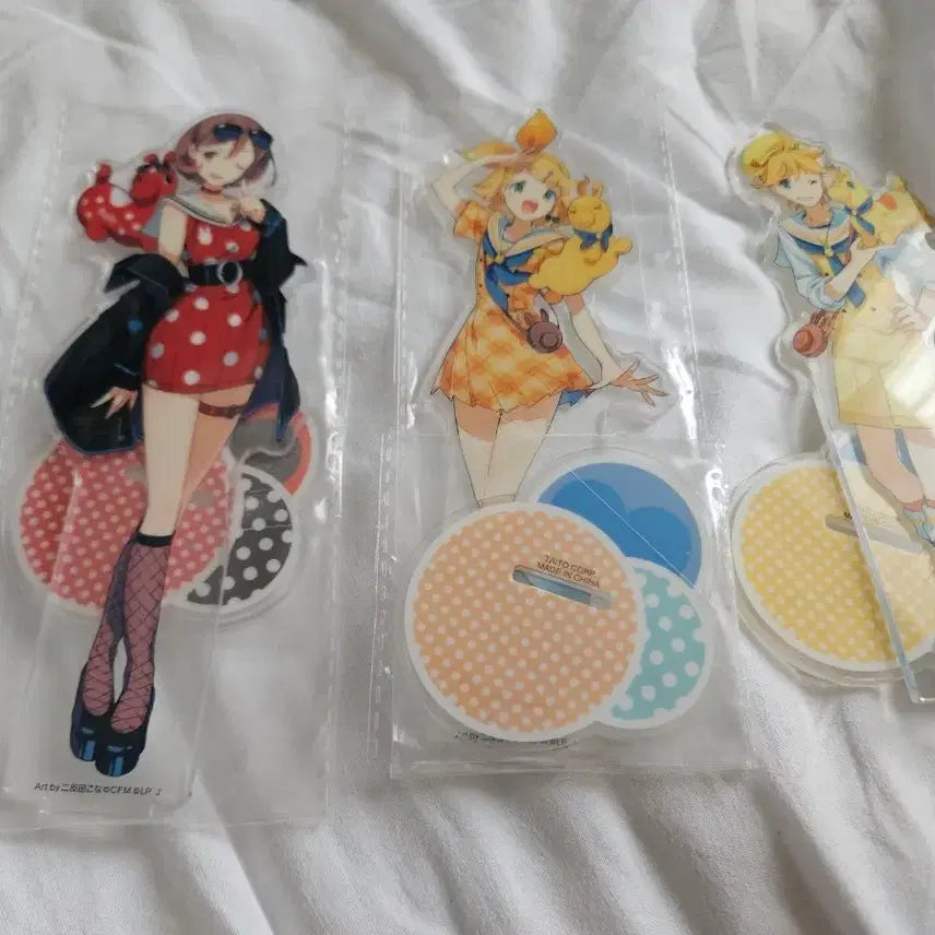 [BUNJANG] Vocaloid Kagamine Rin, Len, Meiko Acrylic Stand 3-Piece Set Bundle / 보컬로이드 카가미네 린, 렌, 메이코 아크릴 스탠드 3종 세트 일괄