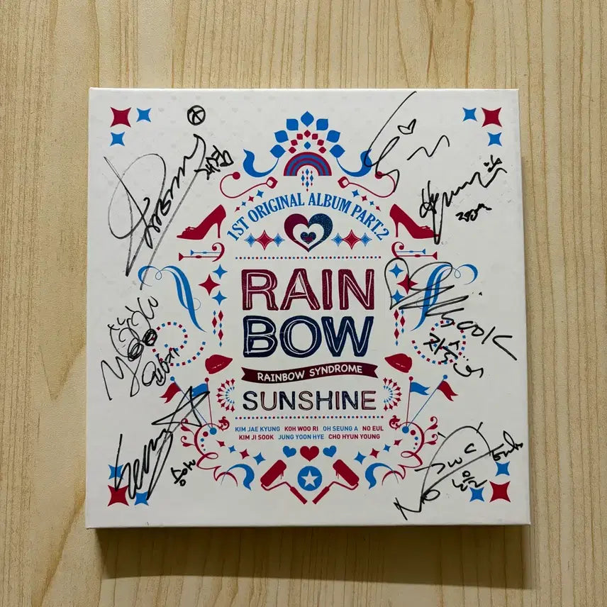 [BUNJANG] Rainbow Official 1st Album Part.2 Sunshine Autographed CD / [전원친필싸인] 레인보우 정규 1집 Part.2 Sunshine CD
