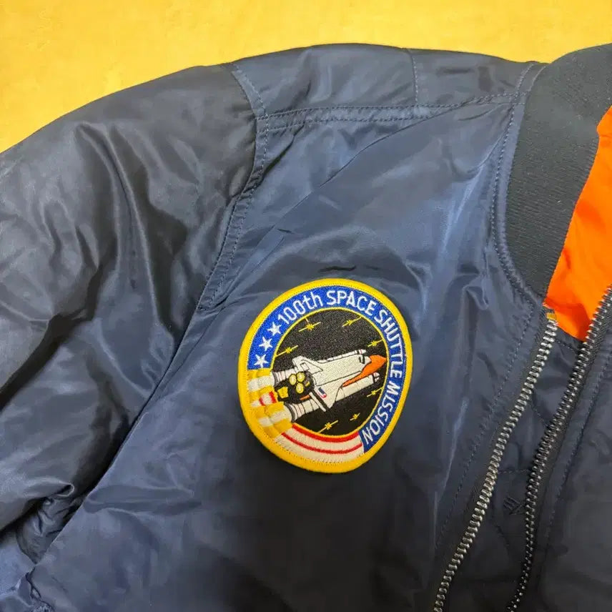 [BUNJANG] Alpha Industries NASA Bomber Jacket / 알파인더스트리 나사 봄버 항공 점퍼 자켓 100L