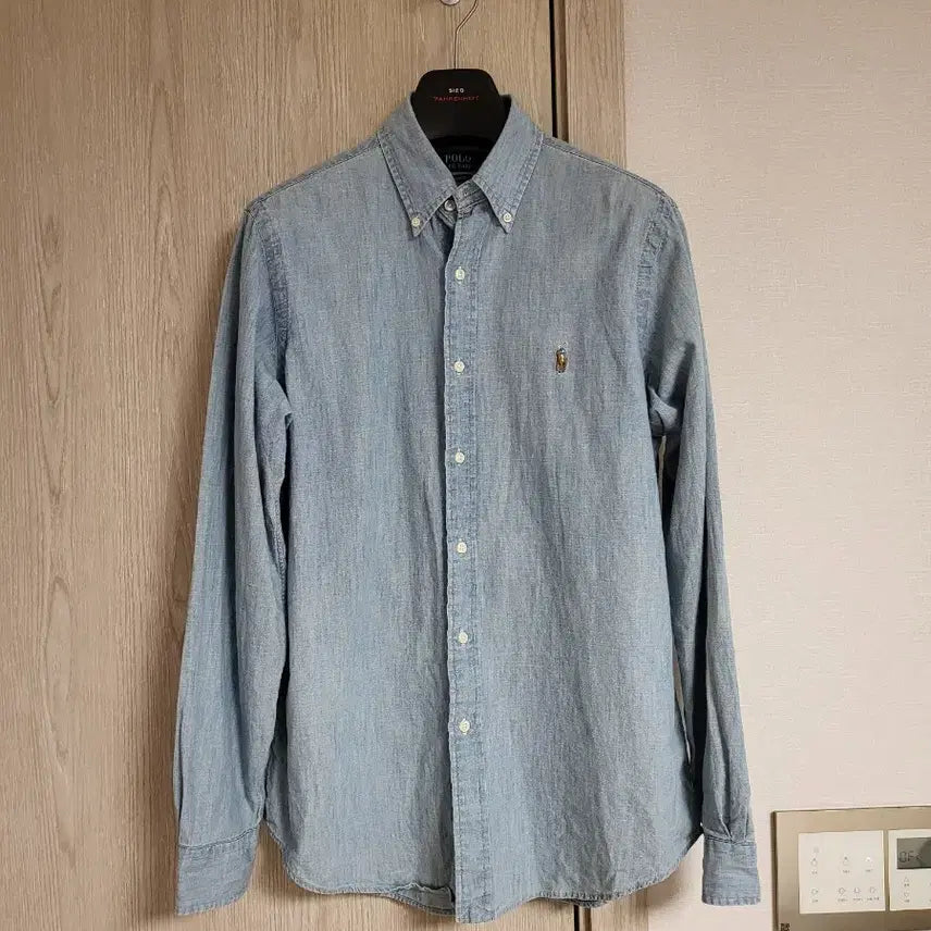 [BUNJANG] Polo Ralph Lauren Chambray Denim Shirt Classic Fit M L / 폴로 랄프로렌 샴브레이 데님셔츠 남방 큐알 클래식핏 M L