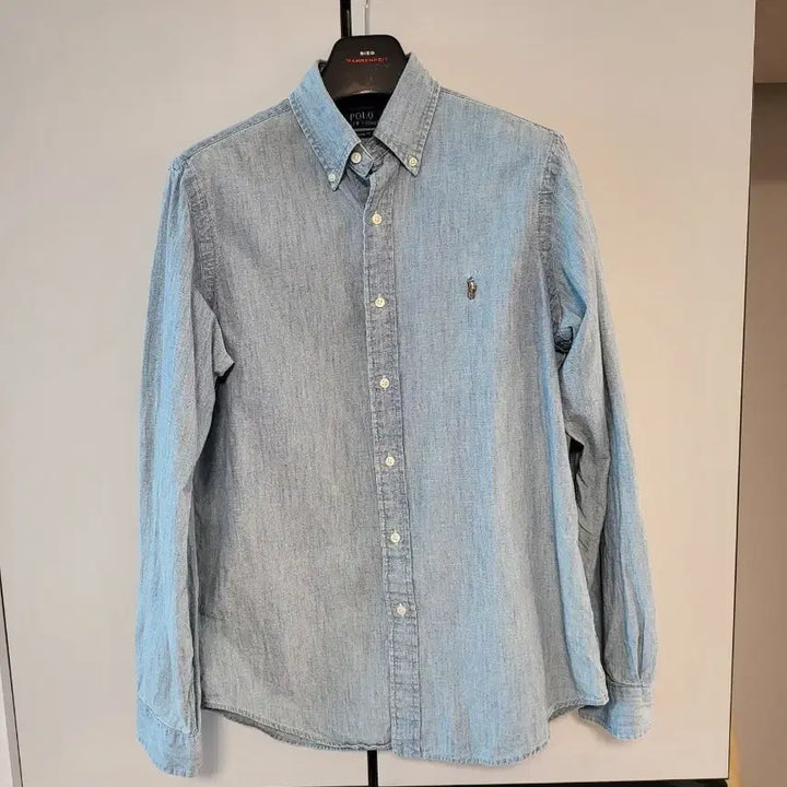 [BUNJANG] Polo Ralph Lauren Chambray Denim Shirt Classic Fit M L / 폴로 랄프로렌 샴브레이 데님셔츠 남방 큐알 클래식핏 M L