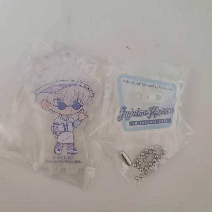 [BUNJANG] Jujutsu Kaisen Animate Cafe Collaboration Gojo Acrylic Stand Keyring &amp; Lenticular / 주술회전 애니메이트 카페 콜라보 고죠 아크릴 스탠드 키링 / 렌티큘러