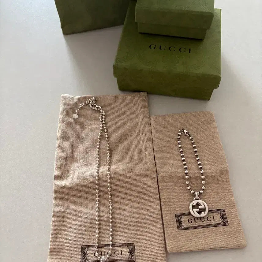 [BUNJANG] Gucci Necklace and Bracelet Set / 구찌 목걸이/팔찌 세트