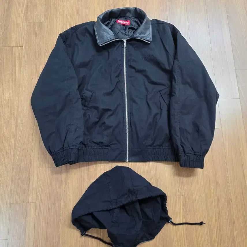 [BUNJANG] Supreme 25ss Leather Collar Utility Jacket / (m) 25ss 슈프림 레더 칼라 유틸리티 자켓