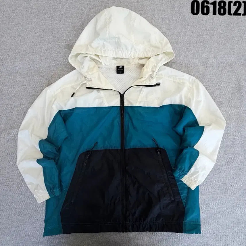 [BUNJANG] Beanpole Color Block Windbreaker Jacket / 빈폴 바람막이 자켓 90 0618