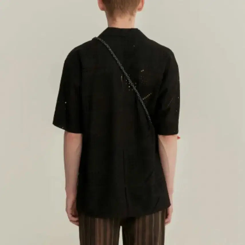 [BUNJANG] Andersson Bell Andrea Embroidery Cotton Open Collar Shirt S / [S]앤더슨벨 안드레아 엠보더리 코튼 오픈칼라 셔츠