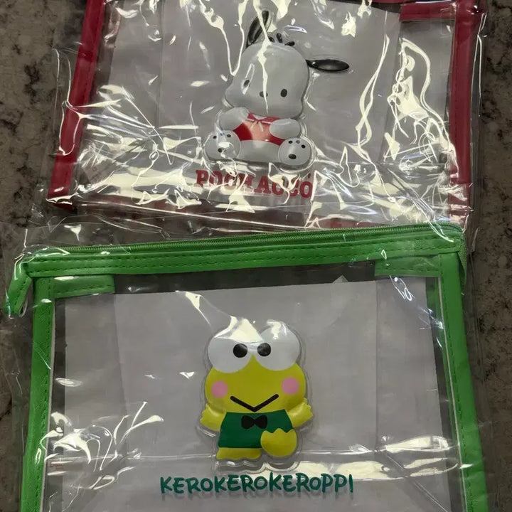 [BUNJANG] Sanrio Pochacco &amp; Keropi "Caropy" Pouch Bundle Set / 일본 정품 포차코 캐로피 파우치 일괄
