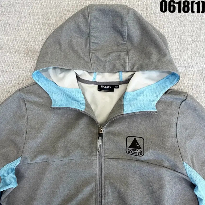 [BUNJANG] Hazzys Grey Hooded Zip-Up Jacket Size 100 / 헤지스 후드집업 그레이 100