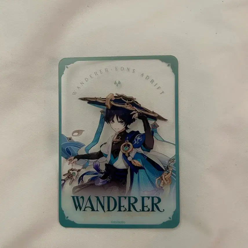 [BUNJANG] Genshin Impact PC Lounge Wanderer Clear Photocard / 원신PC라운지 방랑자 투명포카