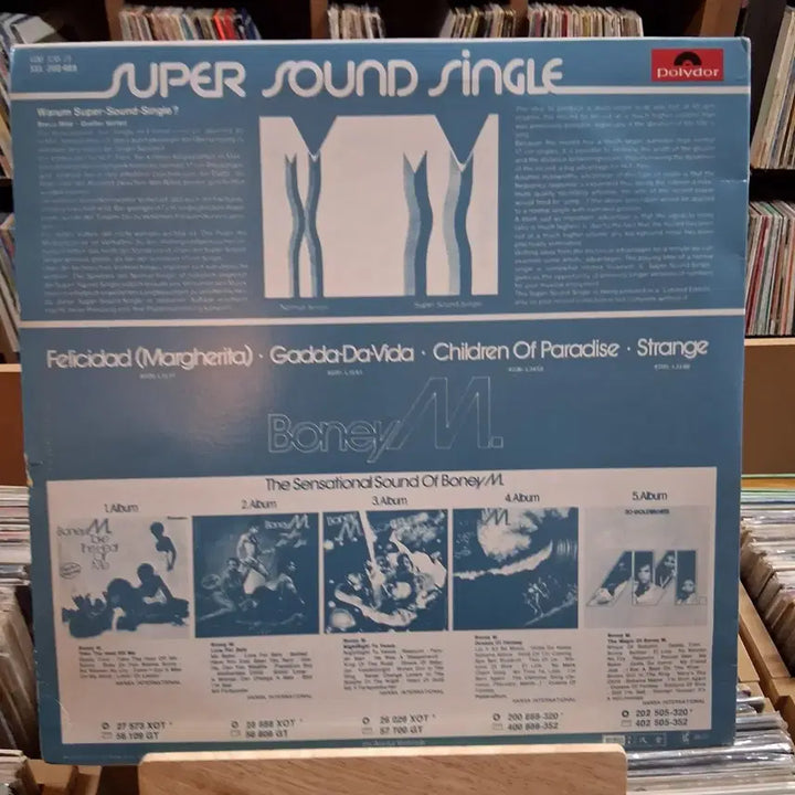 [BUNJANG] Boney M. Super Sound Double LP / 최저가 더블 민트 LP 희귀 보니엠 슈퍼 사운드