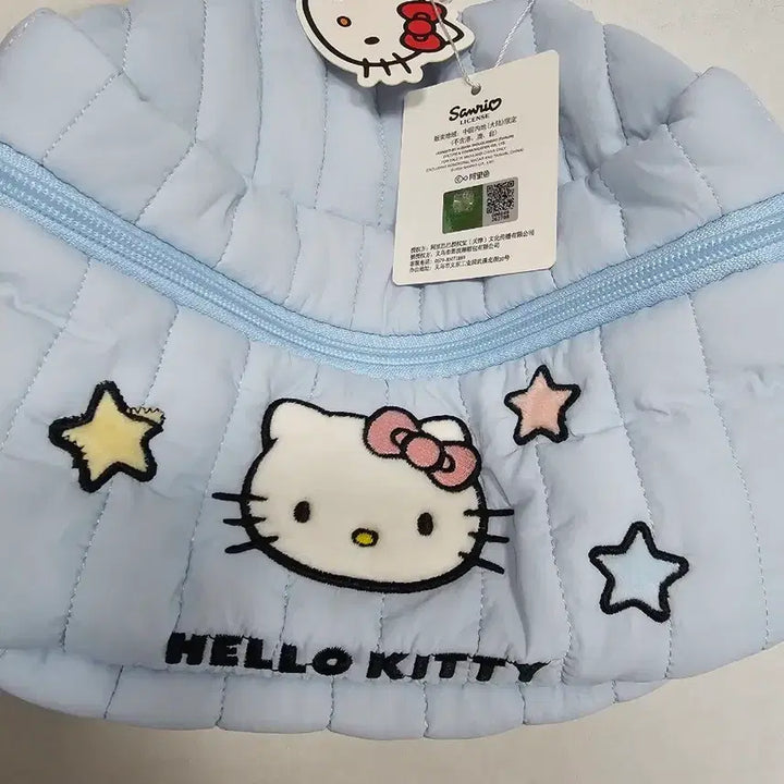 [BUNJANG] Sanrio Hello Kitty Padded Bag Sky Blue / 산리오 헬로키티 패딩 가방 하늘색