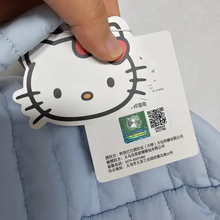 [BUNJANG] Sanrio Hello Kitty Padded Bag Sky Blue / 산리오 헬로키티 패딩 가방 하늘색