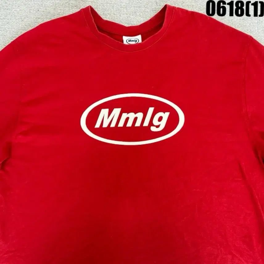[BUNJANG] 88 Mmlg Oval Logo Short Sleeve T-Shirt Red L / 88 Mmlg 반팔티 레드 L