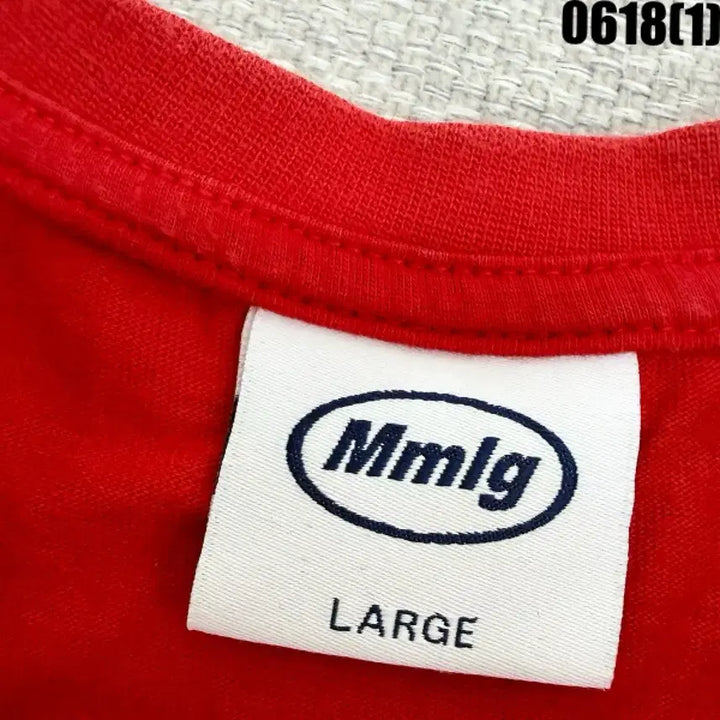 [BUNJANG] 88 Mmlg Oval Logo Short Sleeve T-Shirt Red L / 88 Mmlg 반팔티 레드 L