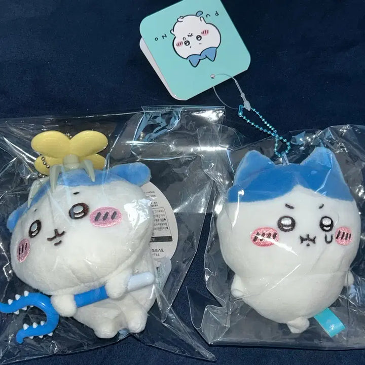 [BUNJANG] Chiikawa Hachware "Tobaishippai" and "Heungchchibbung" Mascot Set / 치이카와 하치와레 토벌실패+흥칫뿡 마스코트