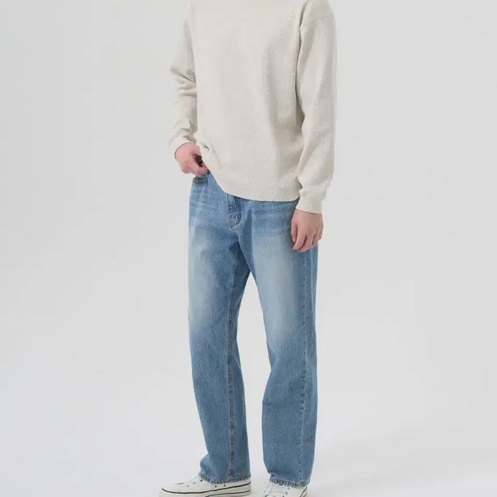 [BUNJANG] The Row 5PK R.S Slub Denim Pants Faded Blue / 인더로우 5PK R.S SLUB DENIM PANTS FADED BLUE