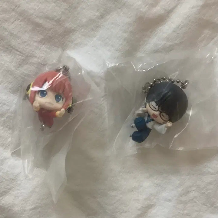 [BUNJANG] Gintama Kagura Shinpachi Dangling Mascot Gacha Set / 은혼 카구라 신파치 대롱대롱 연결 마스코트 가챠