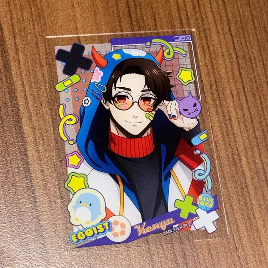 [BUNJANG] Blue Lock Yukimiya Devil Deco Parka Acrylic Card / 블루록 유키미야 데빌 데코 파카 아크릴 카드