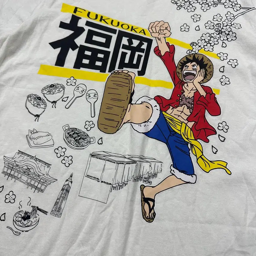 [BUNJANG] One Piece Luffy Japan T-Shirt / (바배) 원피스 루피 재팬 반팔티