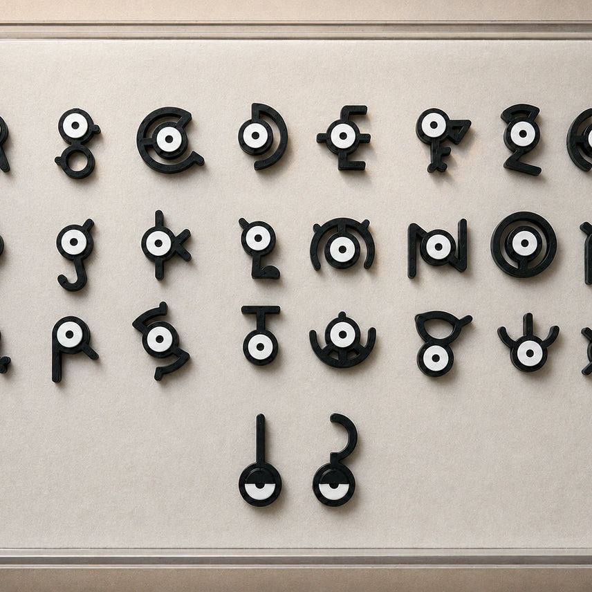 [BUNJANG] Pokemon Unown Magnet 28-Piece Complete Set (Including Hidden) / 포켓몬 안농 마그넷 28종 컴플리트 세트 일괄판매 (히든 포함, 미개봉)