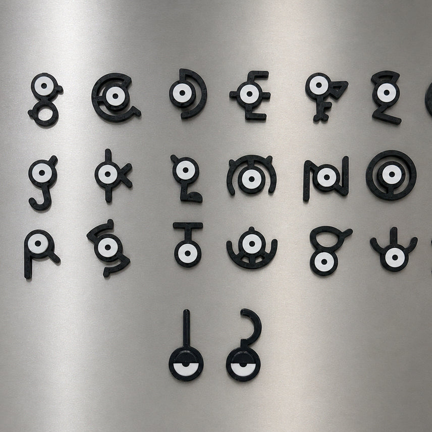 [BUNJANG] Pokemon Unown Magnet 28-Piece Complete Set (Including Hidden) / 포켓몬 안농 마그넷 28종 컴플리트 세트 일괄판매 (히든 포함, 미개봉)