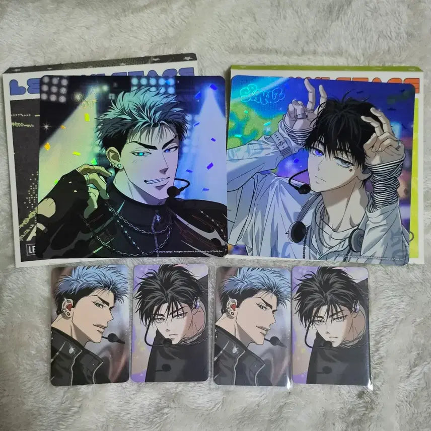 [BUNJANG] Lezhin Pop-Up Sparkles R2R Direct Cam Postcard Set Bundle / 레진 팝업 스파클즈 R2R 직캠엽서, 포카A,B 일괄 양도