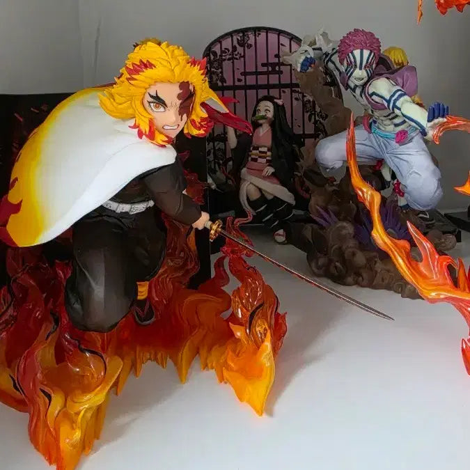 [BUNJANG] Demon Slayer FiguartsZERO Kyojuro Rengoku Akaza Figure / 귀멸의 칼날 피규아츠제로 렌고쿠 아카자 피규어