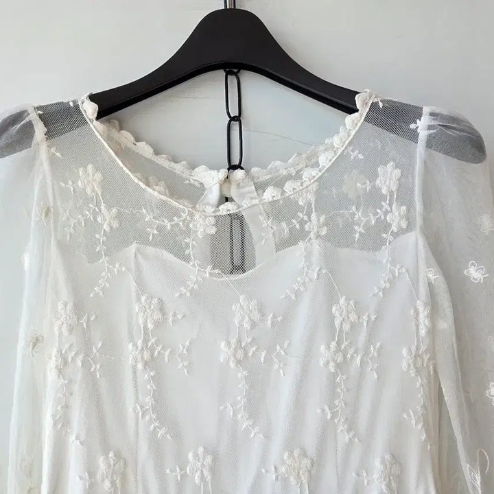 [SOLD OUT] 44/화이트 레이스 롱 원피스