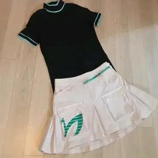 [BUNJANG] Master Bunny Edition Golf Wear Set Black/Pink Size 0 / 마스터바니에디션 골프웨어 세트 블랙/핑크 0사이즈