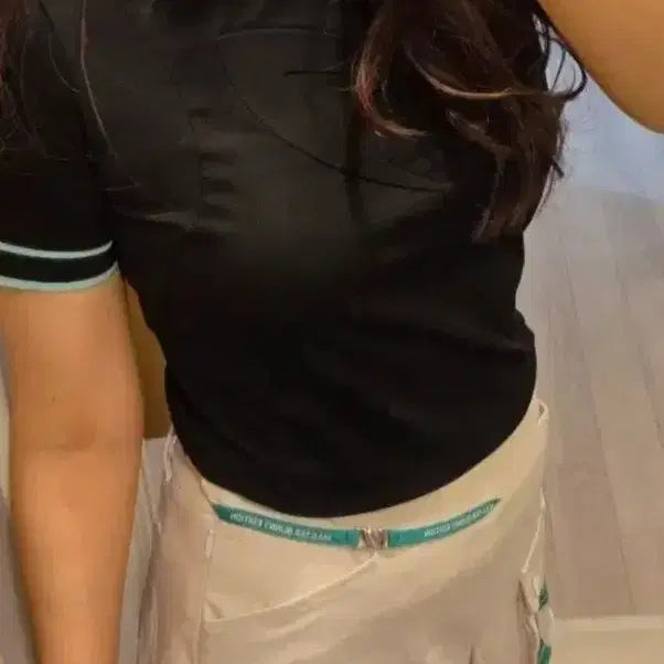 [BUNJANG] Master Bunny Edition Golf Wear Set Black/Pink Size 0 / 마스터바니에디션 골프웨어 세트 블랙/핑크 0사이즈
