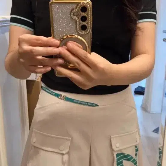 [BUNJANG] Master Bunny Edition Golf Wear Set Black/Pink Size 0 / 마스터바니에디션 골프웨어 세트 블랙/핑크 0사이즈