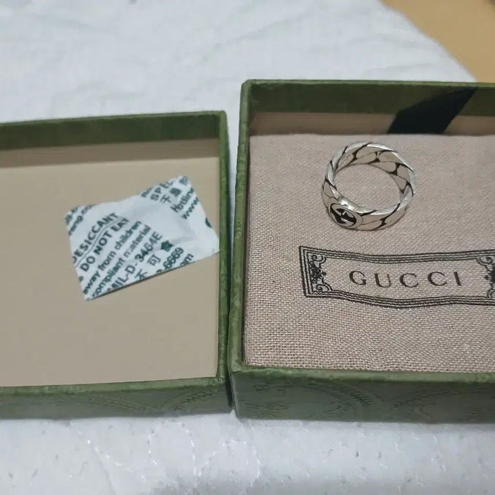 [BUNJANG] Gucci Interlocking G Silver Ring / 구찌 인터로킹 G 실버 반지
