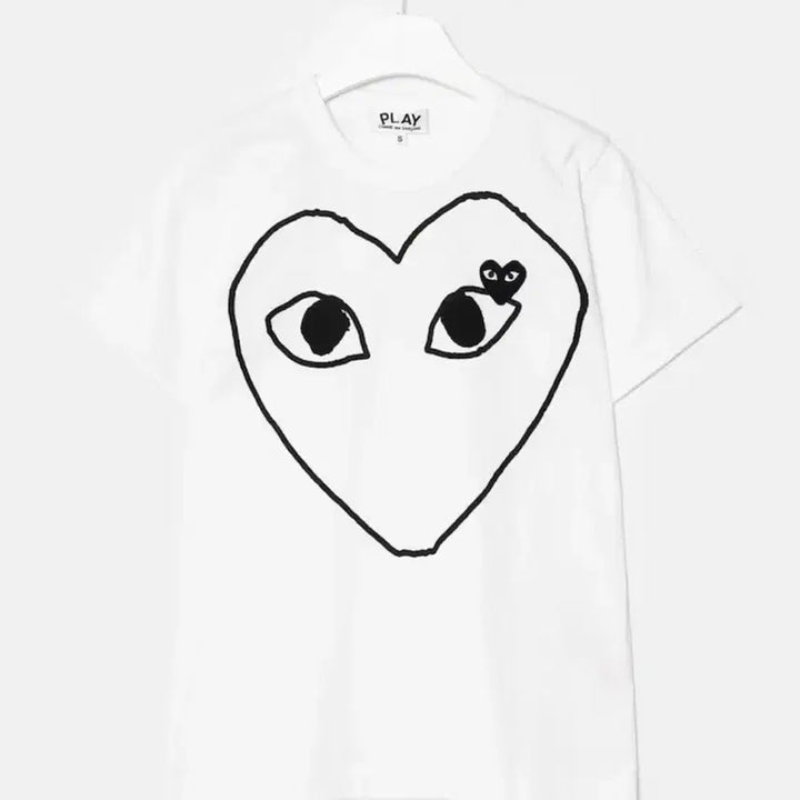 [BUNJANG] Comme des Garçons Black Heart T-Shirt Size L / 꼼데가르송 블랙 하트 티셔츠