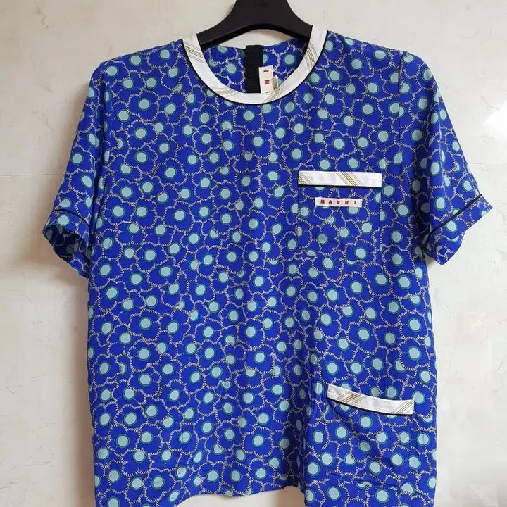 [BUNJANG] Marni Silk Blend Short Sleeve Blouse T-Shirt / 마르니 실크 블라우스 반팔 티셔츠