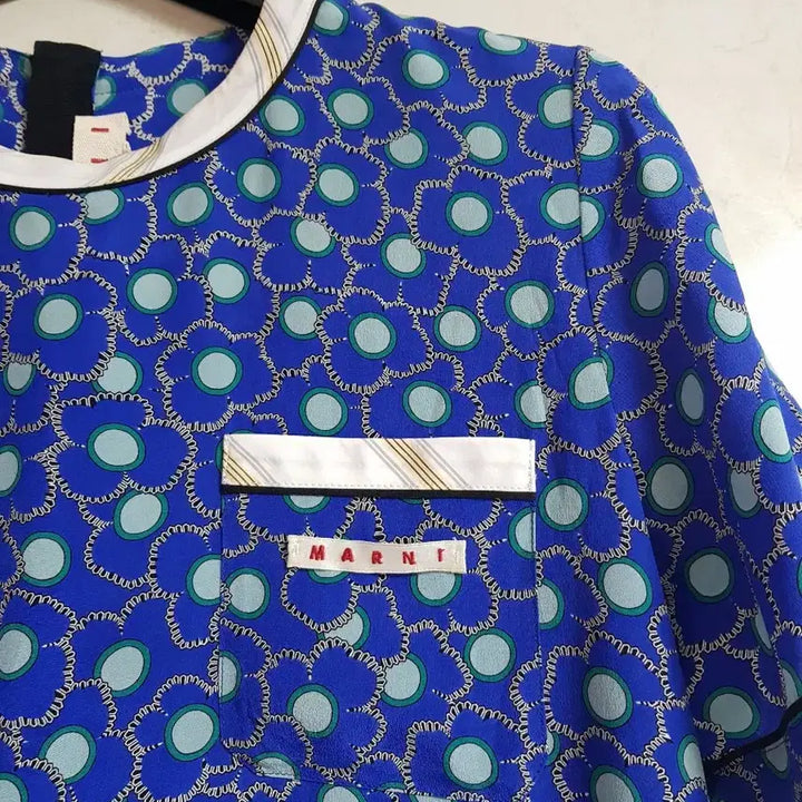 [BUNJANG] Marni Silk Blend Short Sleeve Blouse T-Shirt / 마르니 실크 블라우스 반팔 티셔츠