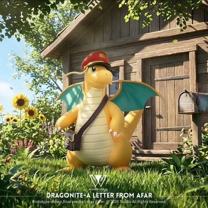 [BUNJANG] Scale World Wonder Postman Dragonite Resin Figure / 스케일월드 Wonder 우체부 망나뇽 레진 포켓몬 피규어