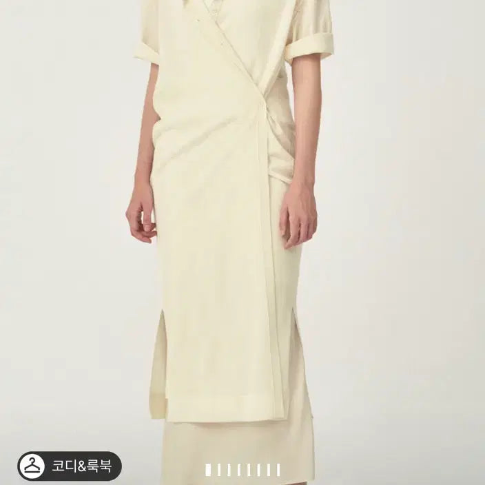[BUNJANG] The Cashmere Wool Blend Half Sleeve Long Knit Cardigan Cream 85 / 더캐시미어 울 블렌드 하프 슬리브 롱 니트 가디건 (cream 85)