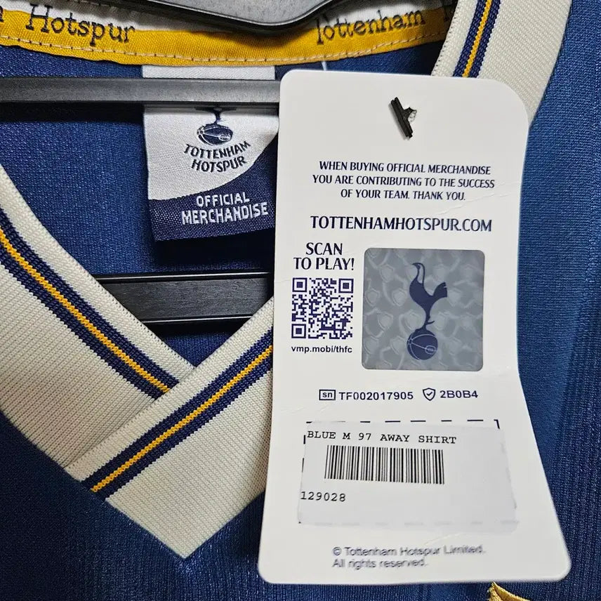 [BUNJANG] Tottenham Hotspur 97-99 Reissue Retro Jersey (M) / [M]97-99 토트넘 리이슈 레트로 유니폼