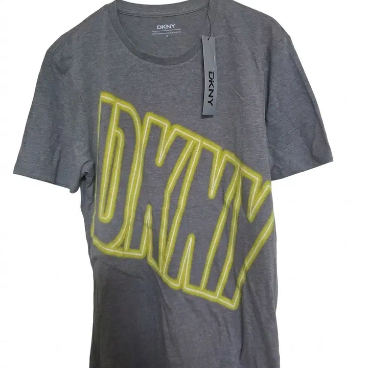 [BUNJANG] DKNY Yellow Printing Short Sleeve T-Shirt (Size S) / (새상품) DKNY 반팔 옐로우 프린팅 티셔츠 (S)