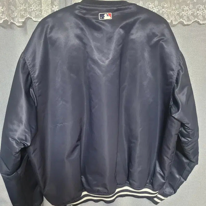 [BUNJANG] Majestic New York Yankees Baseball Jacket Navy / 마제스틱 뉴욕 양키즈 야구 점퍼 네이비