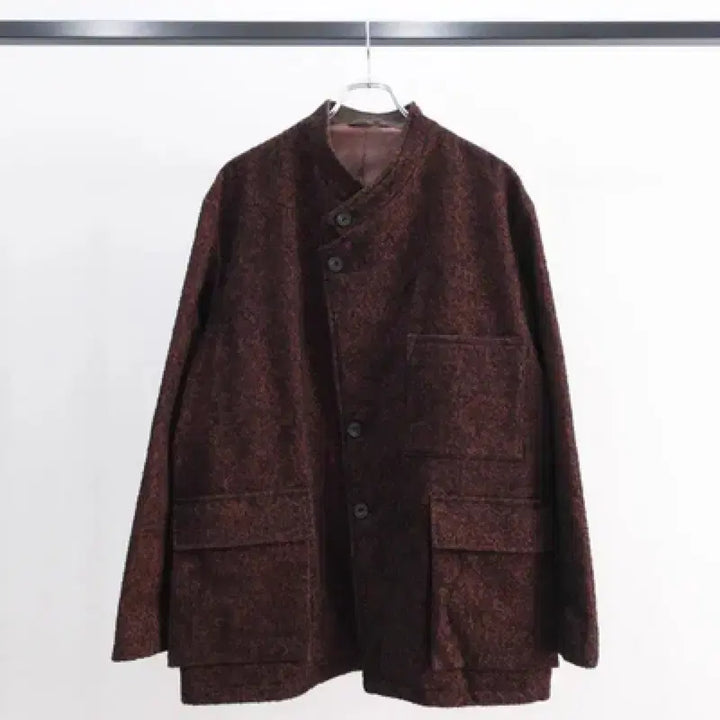 [BUNJANG] Ulterior Cotton Baby Alpaca Tweed S/C Jacket Black Brown Size 4 / [4] ULTERIOR 코튼 베이비알파카 트위드 S/C 자켓 울테리어