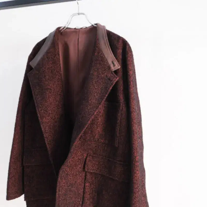 [BUNJANG] Ulterior Cotton Baby Alpaca Tweed S/C Jacket Black Brown Size 4 / [4] ULTERIOR 코튼 베이비알파카 트위드 S/C 자켓 울테리어