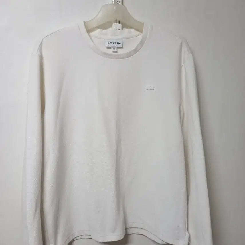 [BUNJANG] Lacoste Milano Round Long Sleeve T-Shirt White Size 100 / 라코스테 밀라노 라운드 긴팔티 100 @@