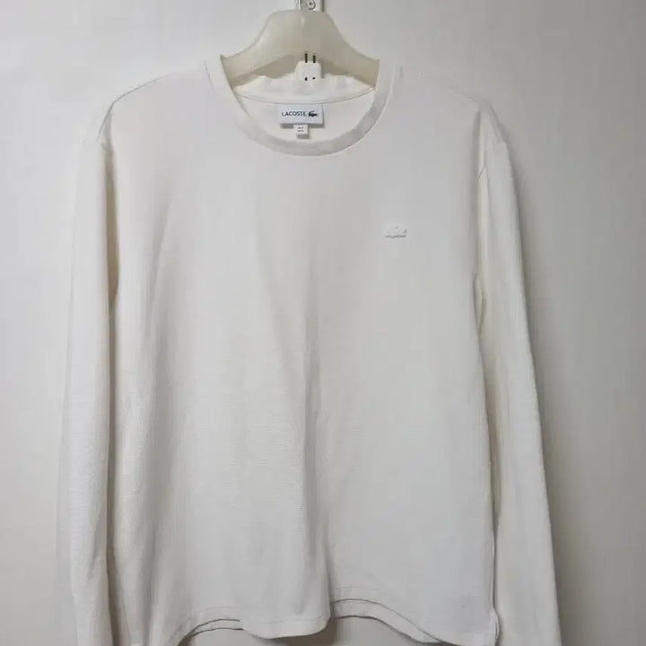 [BUNJANG] Lacoste Milano Round Long Sleeve T-Shirt White Size 100 / 라코스테 밀라노 라운드 긴팔티 100 @@
