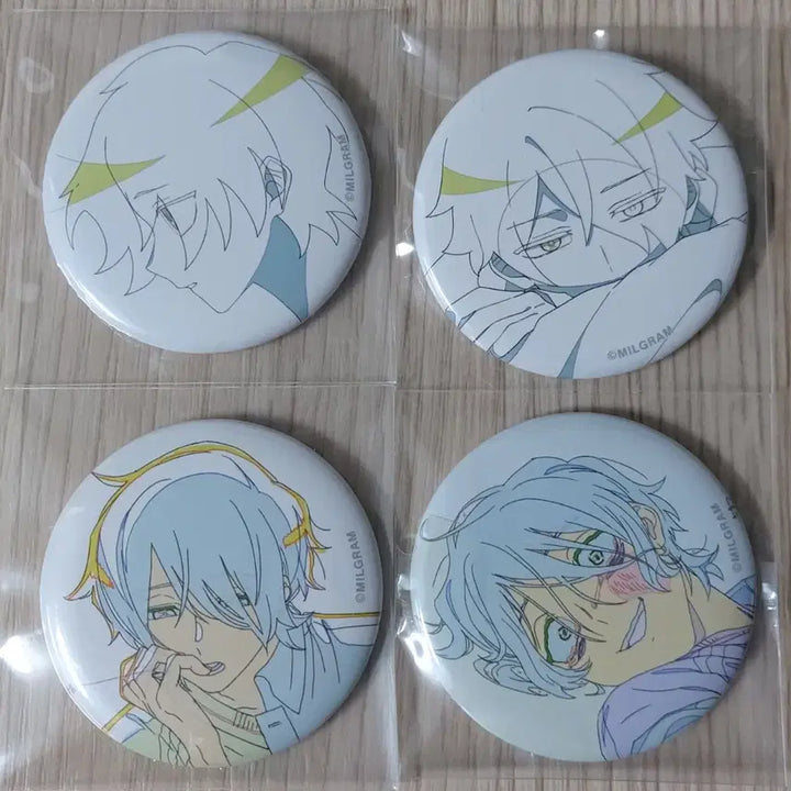 [BUNJANG] MILGRAM Haruka Can Badge Bundle Set / MILGRAM 밀그램 하루카 캔뱃지
