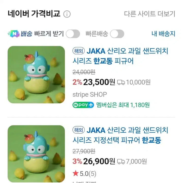 [SOLD OUT] 한교동 jaka 과일샌드 피규어