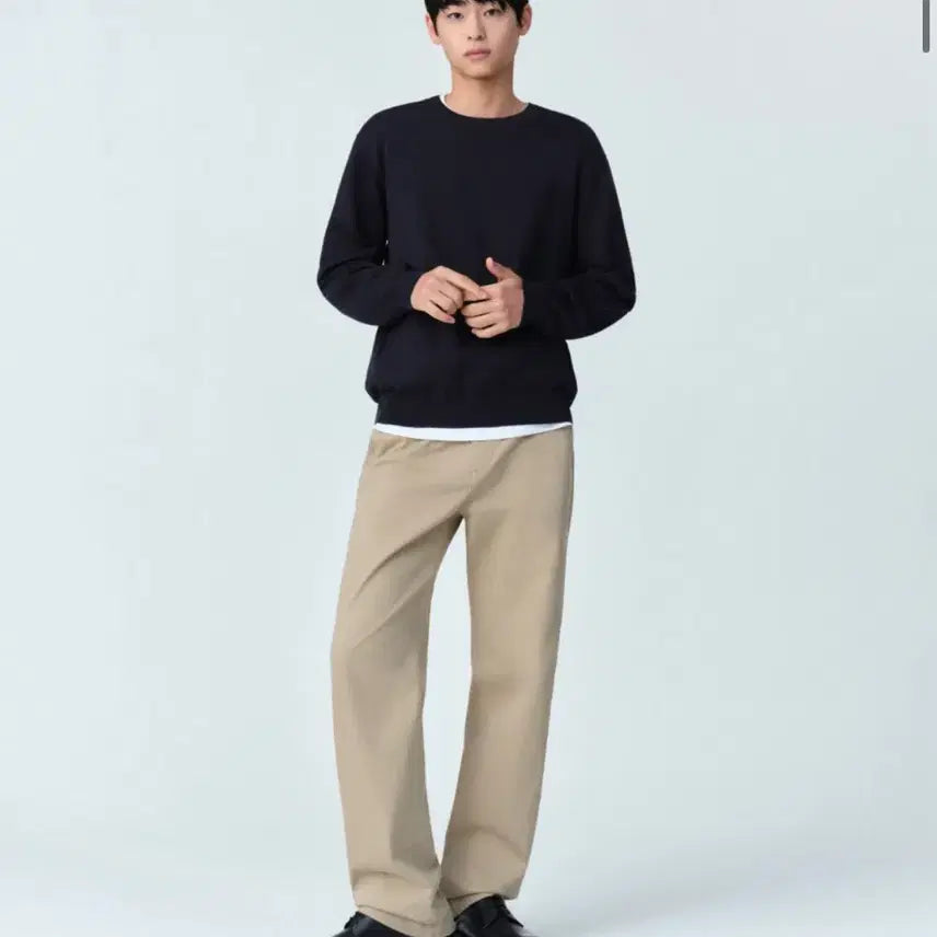 [SOLD OUT] 베이지 코튼 스트레이트진 팝니다.