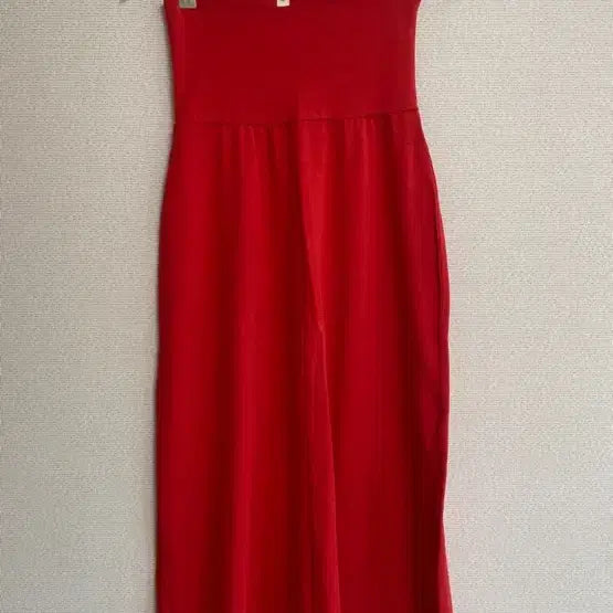[BUNJANG] Padma Jeju Red A-Line Long Skirt / 파드마제주 레드 롱 스커트